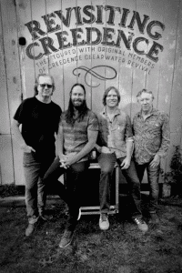 Revisiting Creedence - Band Photo with Logo - July 24, 2025 - Falmouth, MA - with Slight Vignette